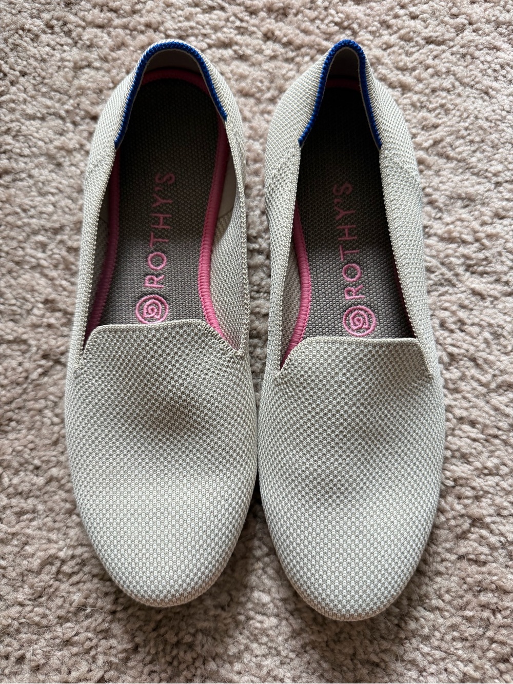 Rothy's Women's Cream Slip-On Flats
